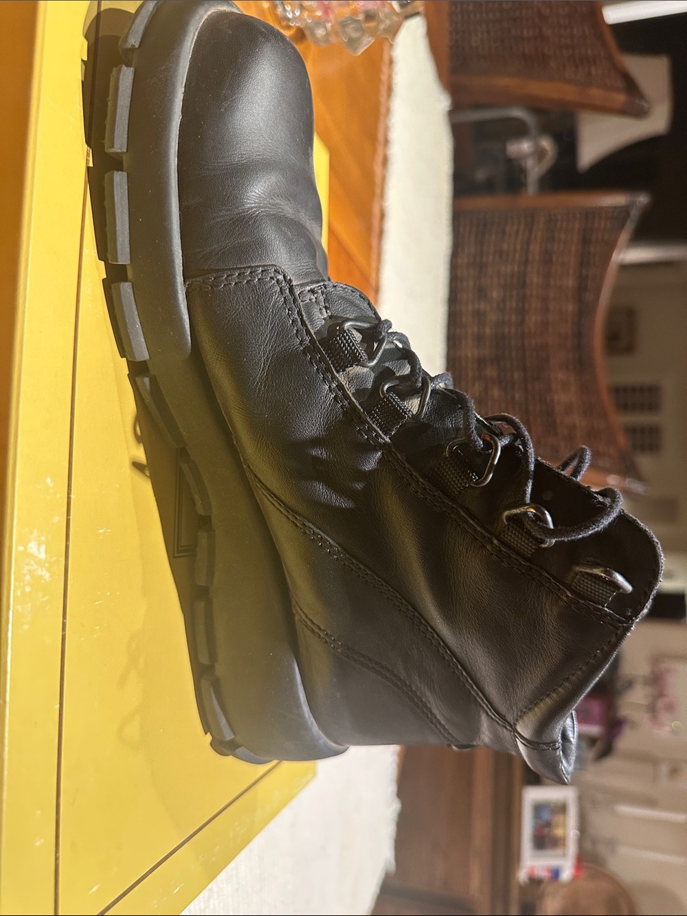 Women’s  black Ecco hiking boot